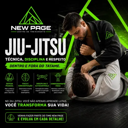 Jiu-Jitsu na Academia New Page, Sol Nascente